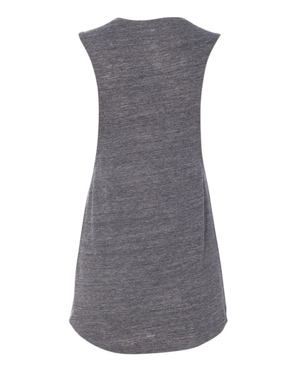 BELLA + CANVAS Women's Flowy Scoop Muscle Tank 8803 #color_Asphalt Slub