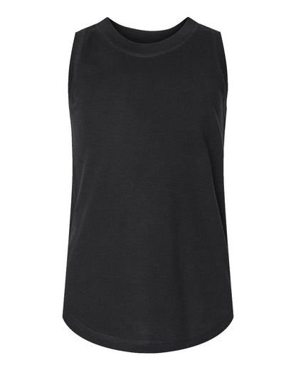 LAT Girls' Relaxed Fine Jersey Tank 2692 #color_Black