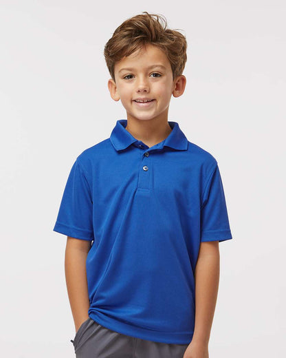 Paragon Youth Saratoga Performance Mini Mesh Polo 108Y #colormdl_Royal