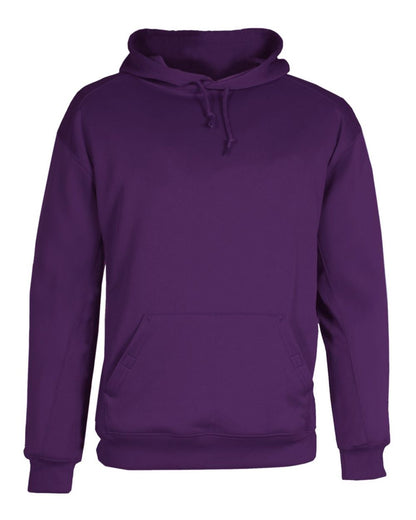 Badger Men's Performance Fleece Hooded Sweatshirt 1454 #color_Purple