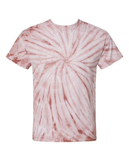 Dyenomite Cyclone Pinwheel Tie-Dyed T-Shirt 200CY #color_Copper