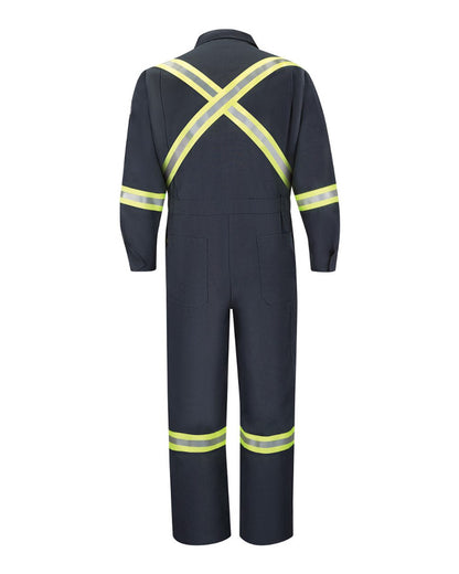 Bulwark Premium Coverall with Reflective Trim - Nomex® IIIA - 6 oz. - Tall Sizes CNBTT #color_Navy