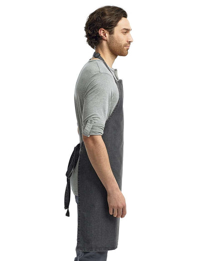 Artisan Collection by Reprime Recycled Bib Apron RP150 #colormdl_Black Denim