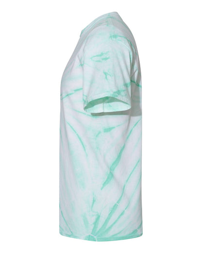 Dyenomite Cyclone Pinwheel Tie-Dyed T-Shirt 200CY #color_Mint