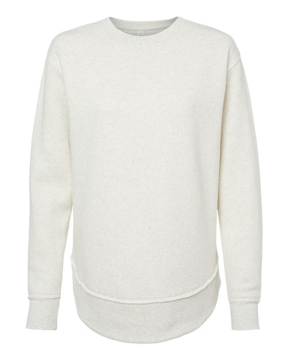 LAT Women's Weekend Fleece Crewneck Sweatshirt 3525 #color_Natural Heather