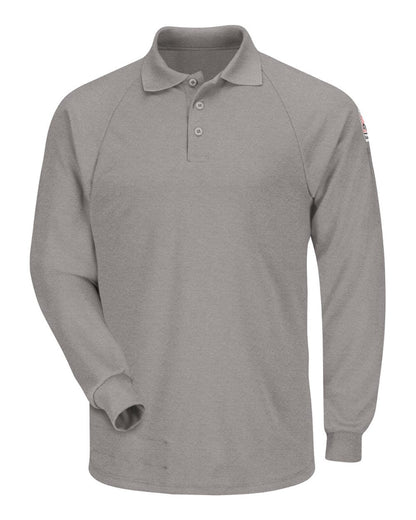 Bulwark Classic Long Sleeve Polo - CoolTouch®2 SMP2 #color_Grey