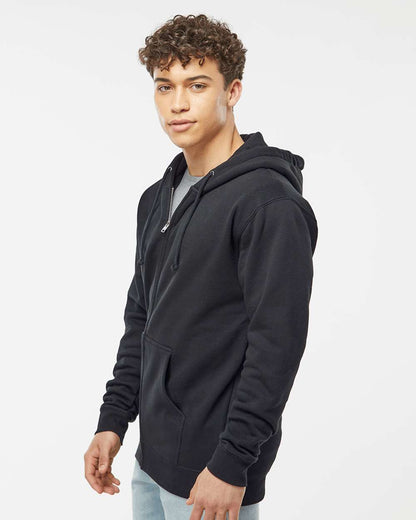 Independent Trading Co. Unisex Heavyweight Full-Zip Hooded Sweatshirt IND4000Z #colormdl_Black