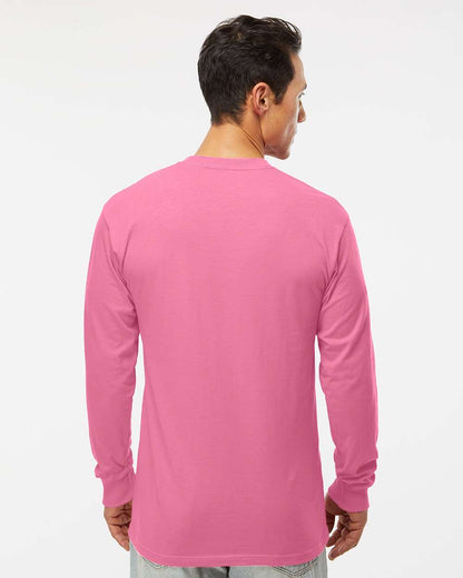 M&O Unisex Gold Soft Touch Long Sleeve T-Shirt 4820 #colormdl_Azalea