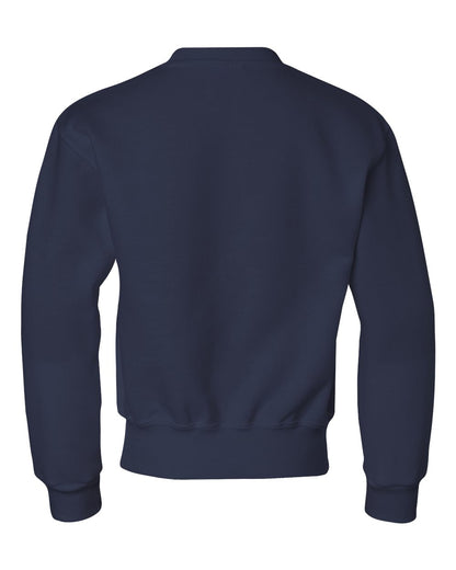 JERZEES Youth NuBlend® Crewneck Sweatshirt 562BR #color_J. Navy