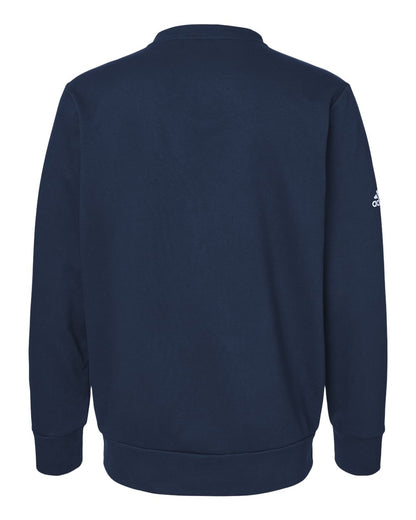 Adidas Unisex Fleece Crewneck Sweatshirt A434 #color_Collegiate Navy