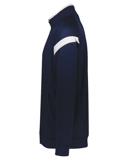 Holloway Youth Limitless Full-Zip Jacket 229679 #color_Navy/ White/ Navy