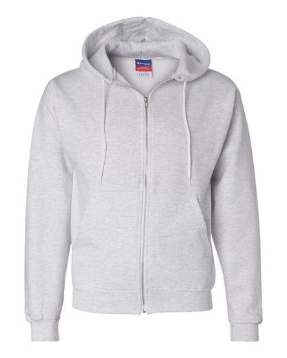 Champion Powerblend® Full-Zip Hooded Sweatshirt S800 #color_Silver Grey