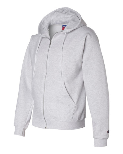 Champion Powerblend® Full-Zip Hooded Sweatshirt S800 #color_Silver Grey