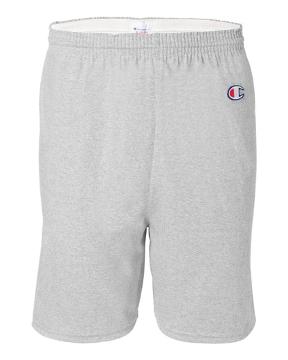 Champion Cotton Jersey 6" Shorts 8187 #color_Silver Grey