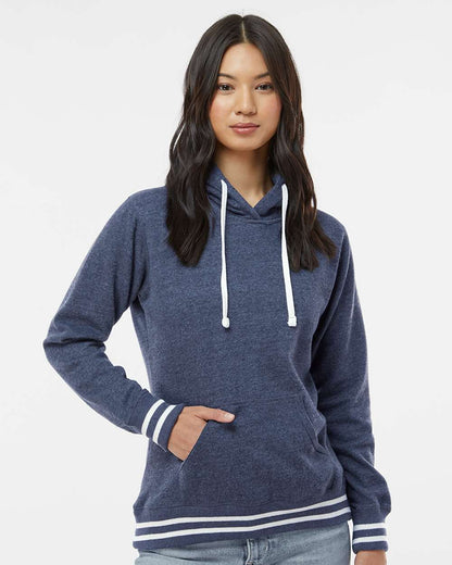 J. America Women’s Relay Hooded Sweatshirt 8651 #colormdl_Navy