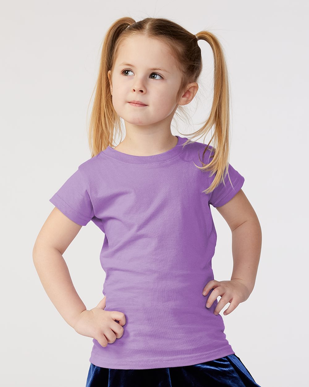 Rabbit Skins Toddler Girls Fine Jersey Tee 3316