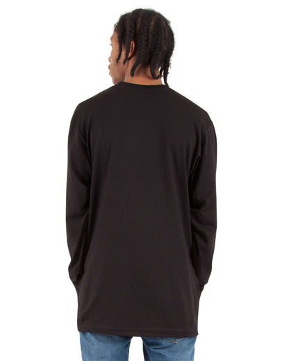 Shaka Wear Unisex Active Long Sleeve T-Shirt SHALS #colormdl_Black