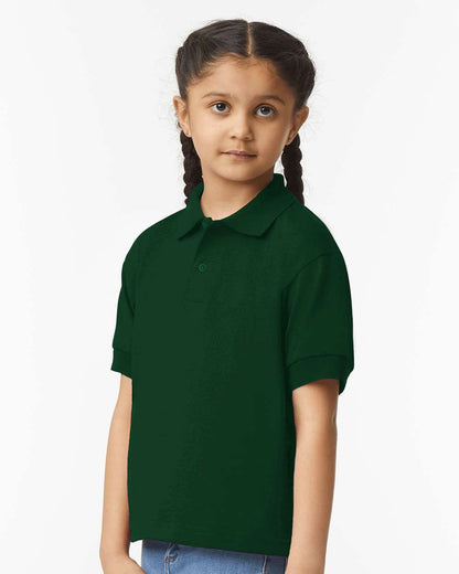 Gildan Youth DryBlend® Jersey Polo 8800B #colormdl_Forest Green