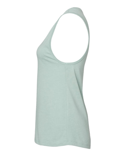 BELLA + CANVAS Women's Jersey Muscle Tank 6003 #color_Heather Dusty Blue