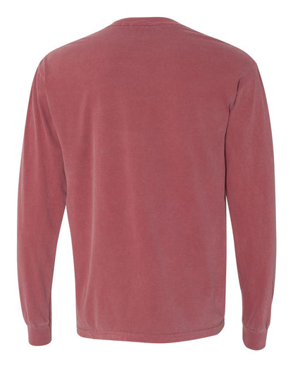 Comfort Colors Unisex Garment-Dyed Heavyweight Long Sleeve T-Shirt 6014 #color_Brick