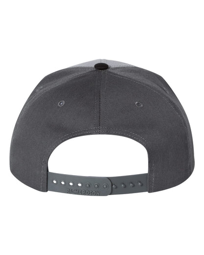 Richardson Twill Back Trucker Cap 312 #color_Grey/ Charcoal/ Black