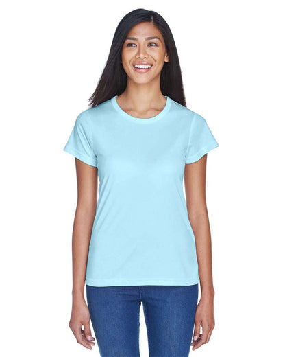 UltraClub Women's Cool & Dry Sport Performance Interlock T-shirt 8420L #colormdl_Ice Blue