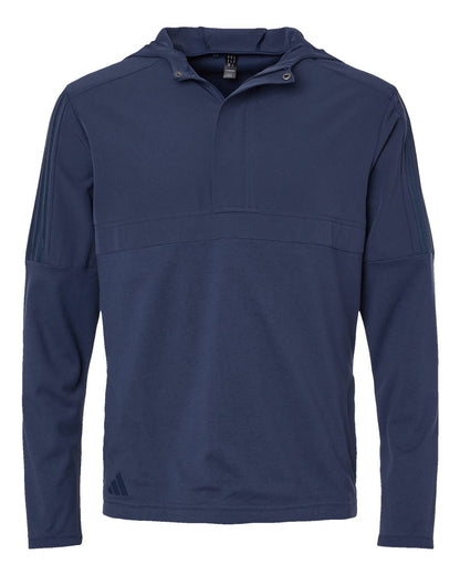 Adidas Men's Half-Zip Hooded Anorak A607 #color_Crew Navy