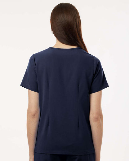 Jaanuu Women's Rhena Essential 1-Pocket Scrub V-Neck Top W10001 #colormdl_Midnight Navy