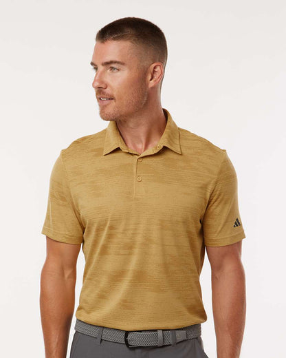Adidas Men's Ultimate365 Textured Stripe Polo A2005 #colormdl_Oat/ Golden Beige