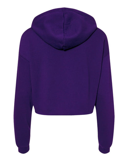 BELLA + CANVAS Women's Crop Fleece Hoodie 7502 #color_Team Purple