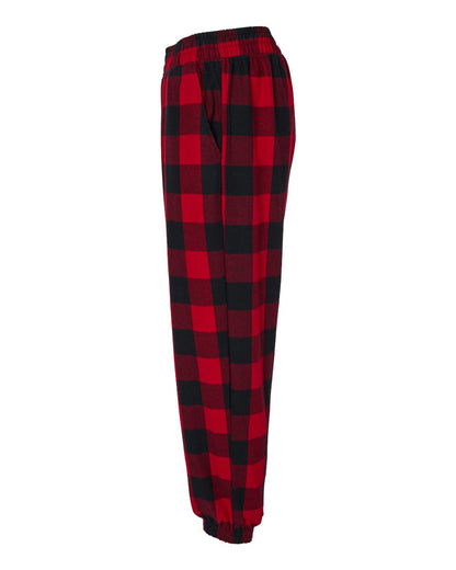 Burnside Flannel Jogger 8810 #color_Red/ Black