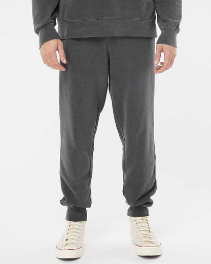 Independent Trading Co. Unisex Pigment-Dyed Fleece Sweatpants PRM50PTPD #colormdl_Pigment Black