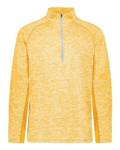 Holloway Men's Electrify CoolCore® Quarter-Zip Pullover 222574 #color_Gold Heather