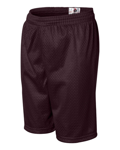 Badger Youth Pro Mesh 6" Shorts 2207 #color_Maroon