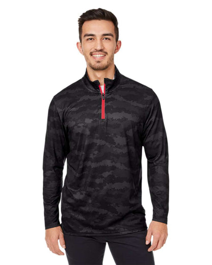 Puma Golf Men's Volition Flanked Quarter-Zip Pullover 599440 #colormdl_Puma Black