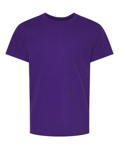 Hanes Essential-T Youth T-Shirt 5480 #color_Athletic Purple