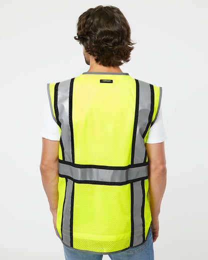 Kishigo Unisex Premium Brilliant Series® Ultimate Reflective Vest 1584 #colormdl_Lime