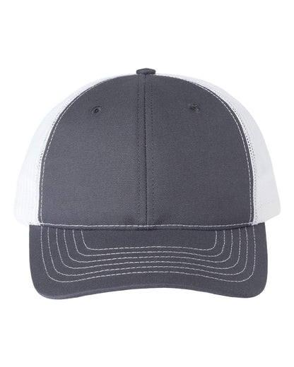 Classic Caps USA-Made Trucker Cap USA100 #color_Charcoal/ White