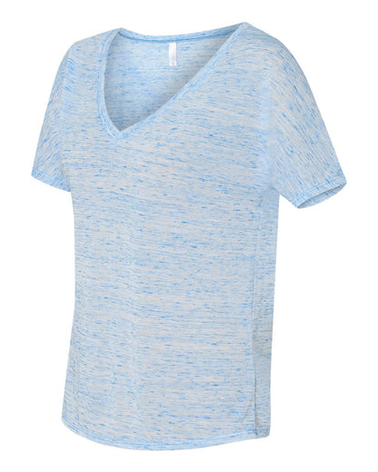 BELLA + CANVAS Women’s Slouchy V-Neck Tee 8815 #color_Blue Marble