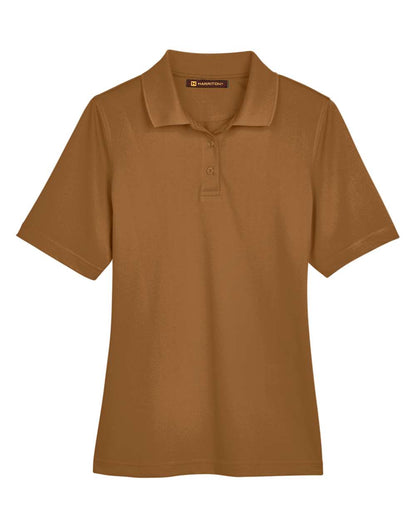 Harriton Women's Advantage Snag Protection Plus Polo M348W #color_Duck Brown