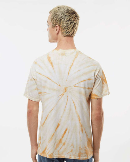 Dyenomite Cyclone Pinwheel Tie-Dyed T-Shirt 200CY #colormdl_Honey