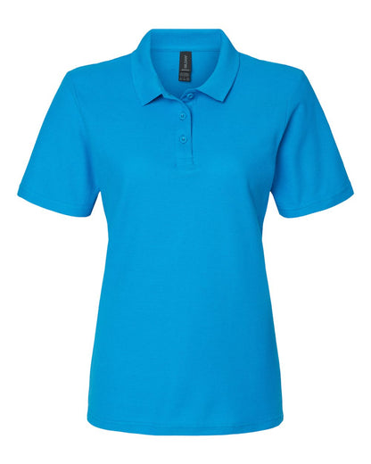Gildan Women's Softstyle® Pique Polo 64800L #color_Sapphire