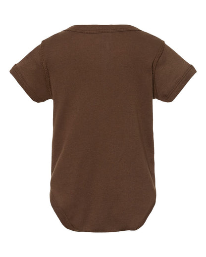 Rabbit Skins Infant Baby Rib Bodysuit 4400 #color_Brown