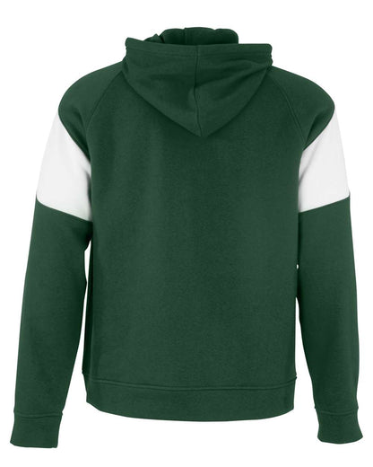 Holloway Unisex Athletic Fleece Prospect Hooded Sweatshirt 229546 #color_Forest/ White