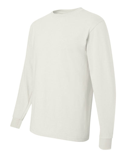 JERZEES Men's Dri-Power® Long Sleeve 50/50 T-Shirt 29LSR #color_White