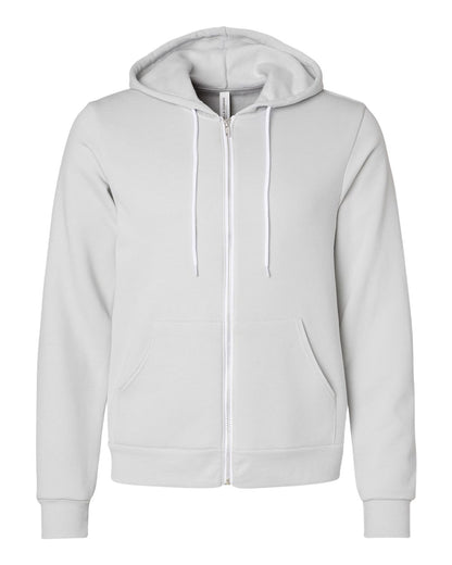 BELLA + CANVAS Sponge Fleece Full-Zip Hoodie 3739 #color_Silver