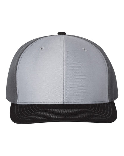 Richardson Twill Back Trucker Cap 312 #color_Grey/ Charcoal/ Black