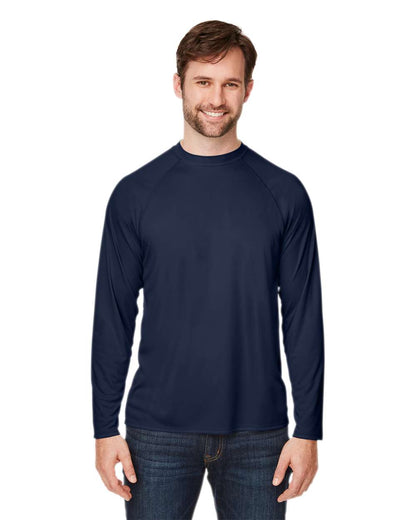 CORE365 Unisex Ultra UVP™ Marina Raglan Long Sleeve T-Shirt CE110 #colormdl_Classic Navy