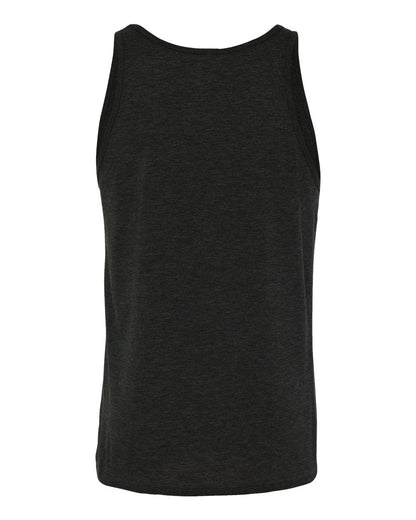 BELLA + CANVAS Triblend Tank 3484 #color_Charcoal Black Triblend