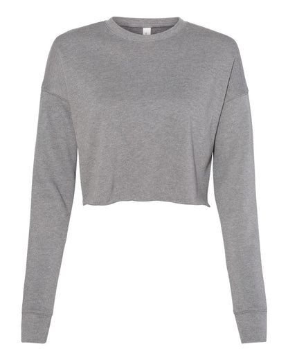 BELLA + CANVAS Women's Crop Crew Fleece 7503 #color_Deep Heather